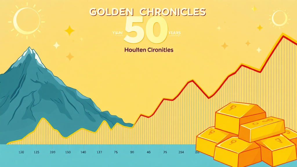 50년 금값 변천사 (cartoon 스타일)
