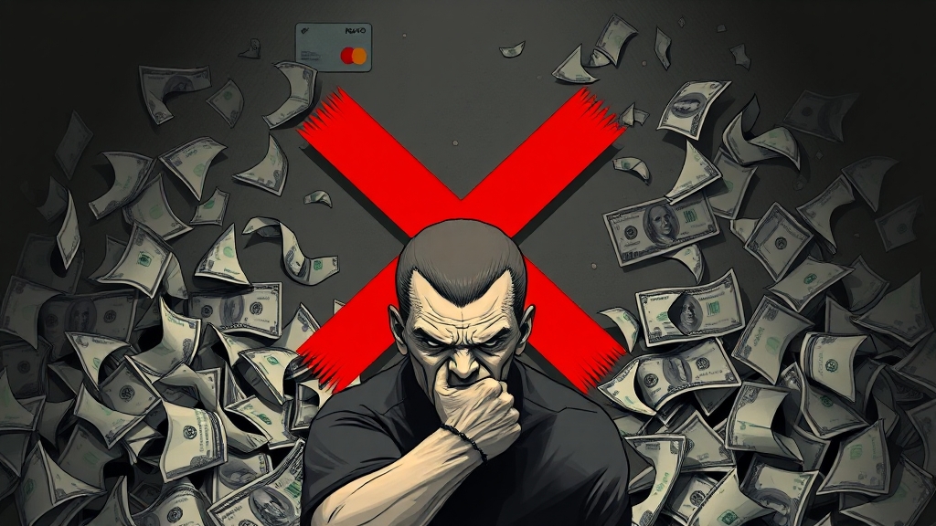 대출 거절, 왜 일어날까요? (illustration 스타일)