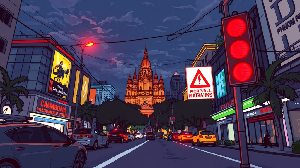 여행 경보 단계 및 발령 지역 (cartoon 스타일)