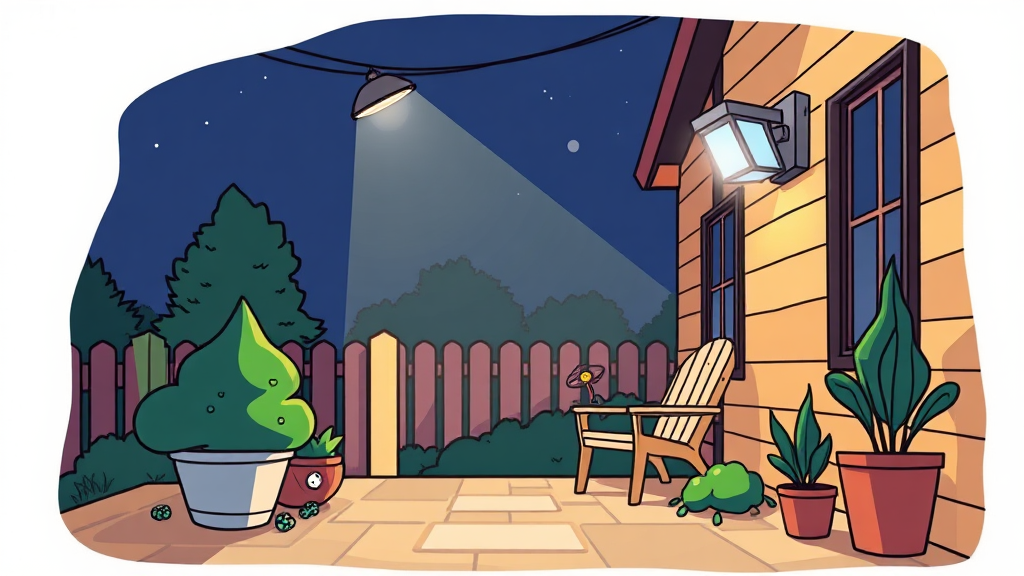 새 센서등, 이렇게 설치하세요! (cartoon 스타일)