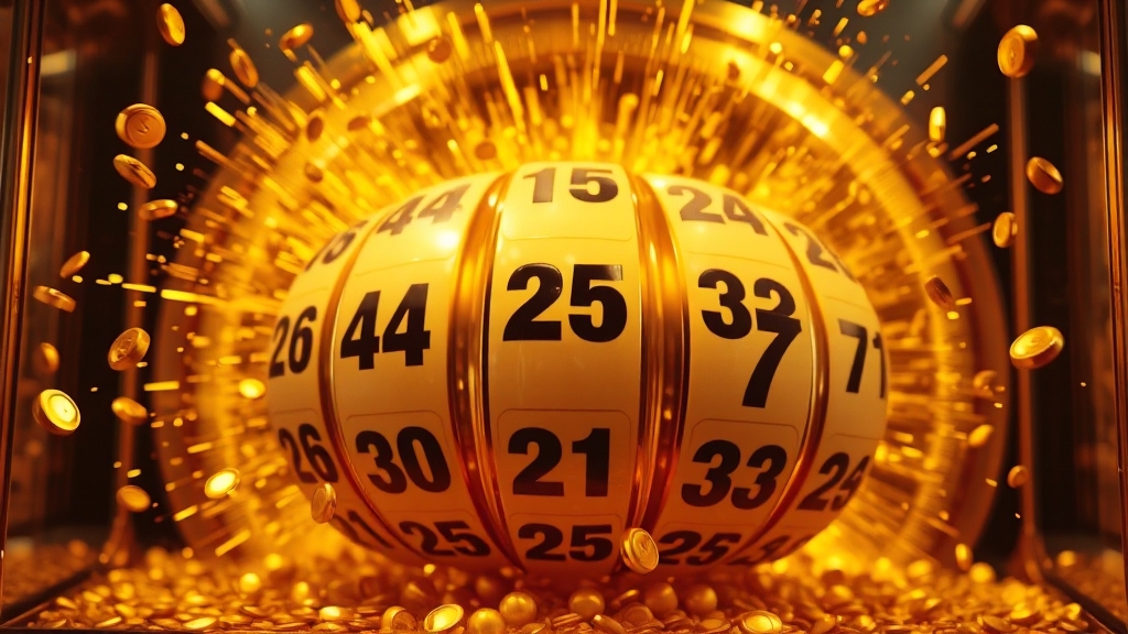 11월 22일 로또 번호 공개 (realistic 스타일)