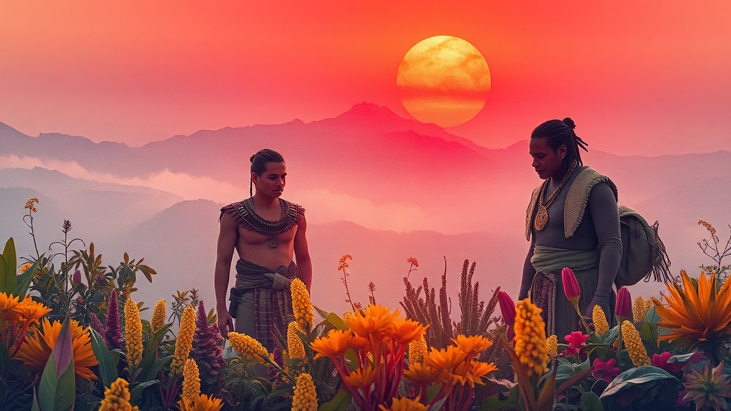 마카, 잉카의 선물 (watercolor 스타일)