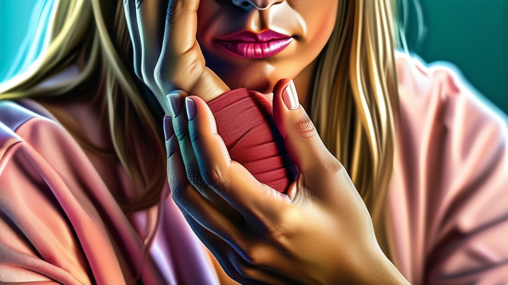 방아쇠수지증후군과 유사 질환 구별 (realistic 스타일)