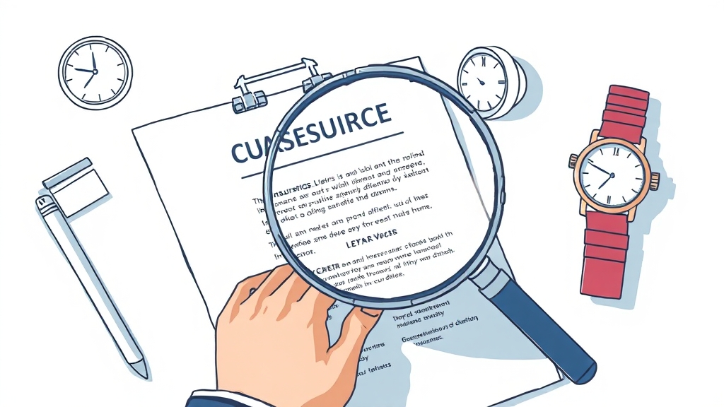 보험금 청구, 유의사항 & 꿀팁 (illustration 스타일)