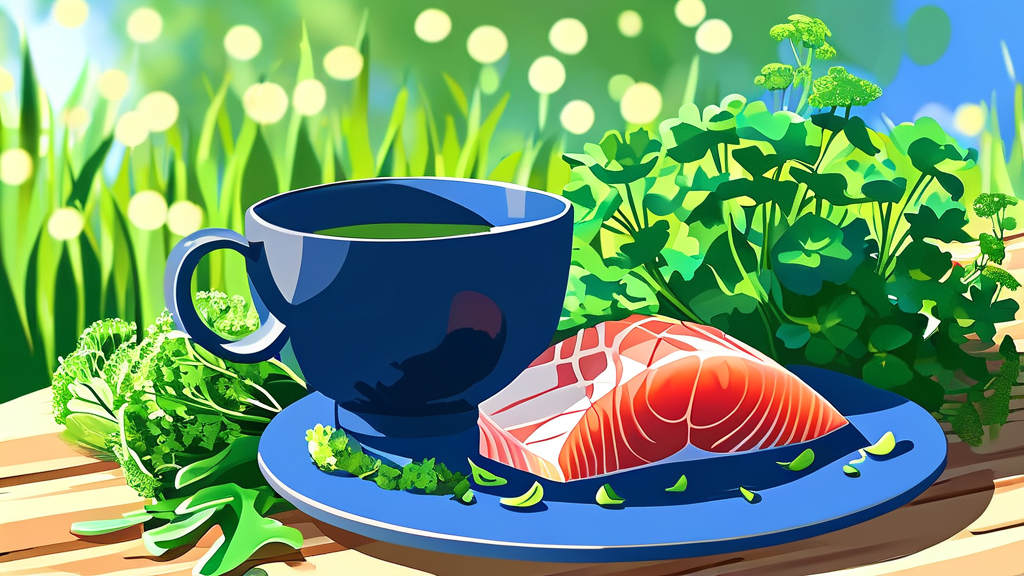 4월의 맛있는 제철 식재료 (illustration 스타일)