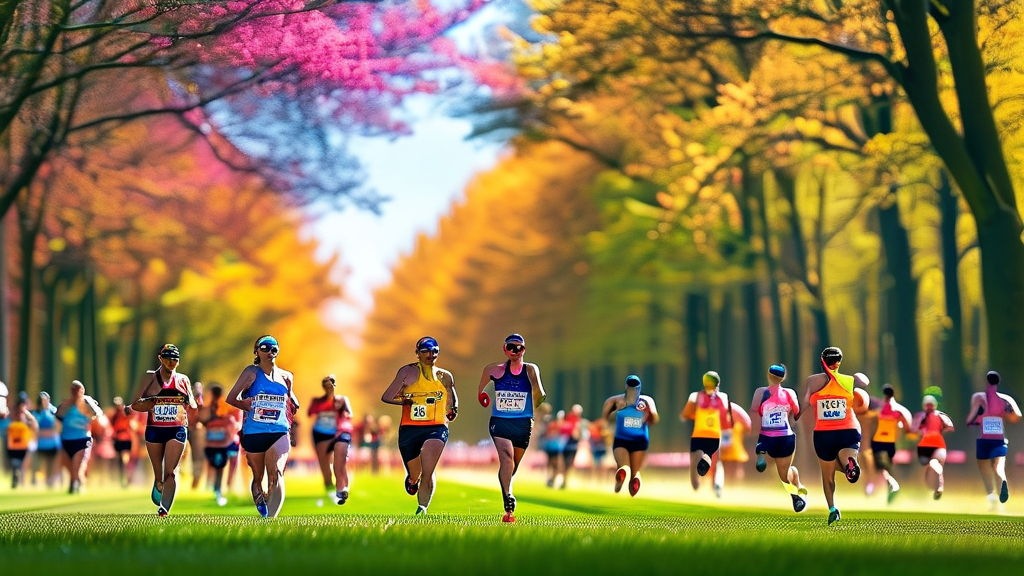 2026년 마라톤 대회 미리보기 (realistic 스타일)