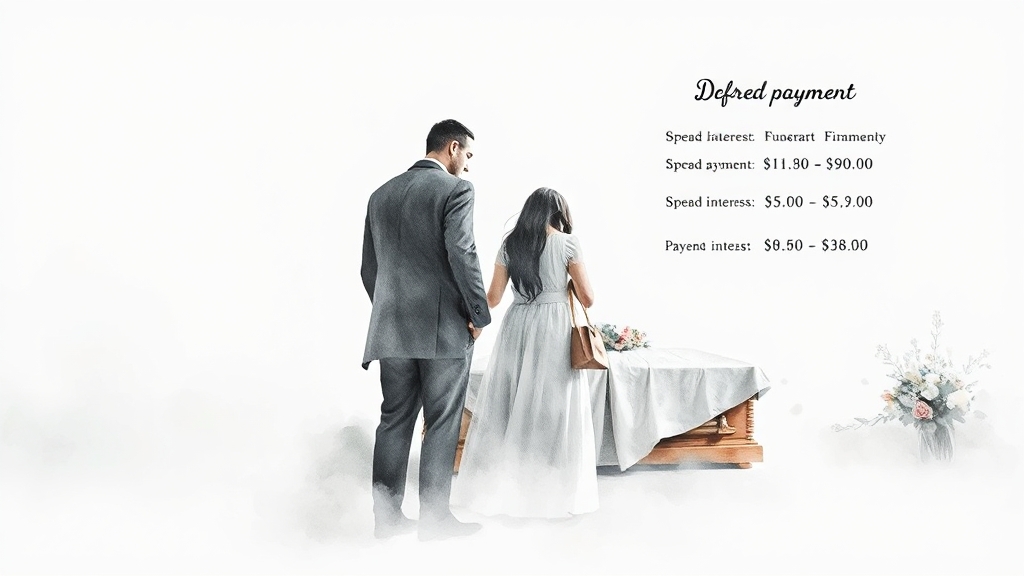 후불제 상조, 이것만 확인하세요! (watercolor 스타일)