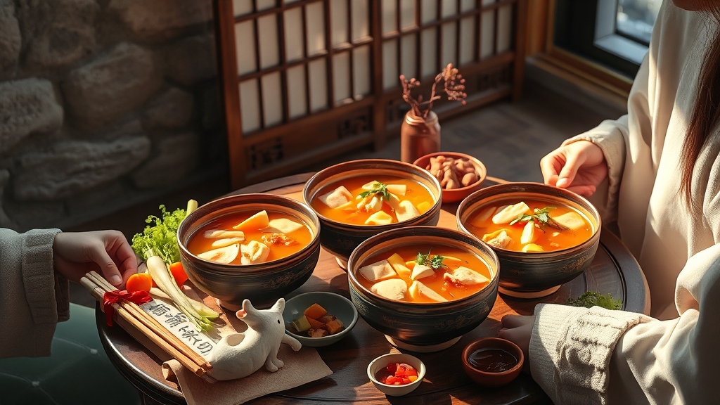 말복의 유래와 전통 (realistic 스타일)