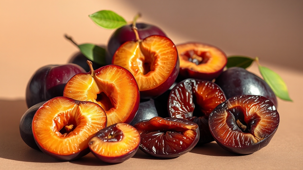 생자두 vs 건자두: 선택은? (realistic 스타일)