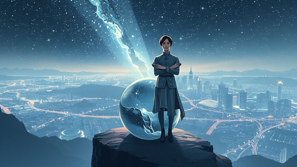 신점 및 통변: 미래를 엿보다 (illustration 스타일)