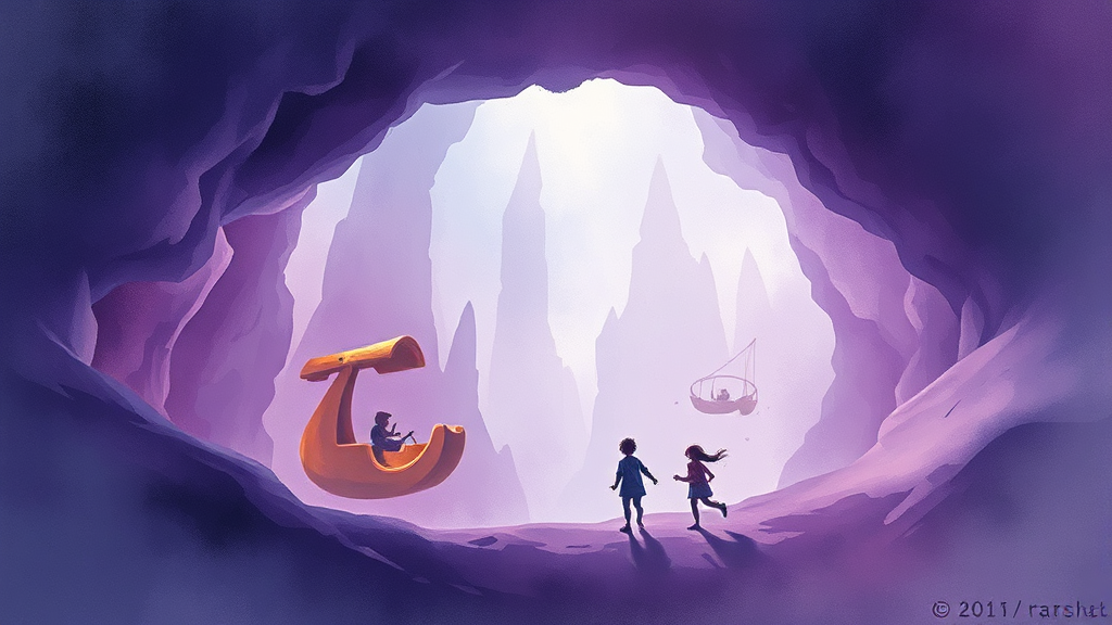 자수정 동굴나라, 어떤 곳? (watercolor 스타일)