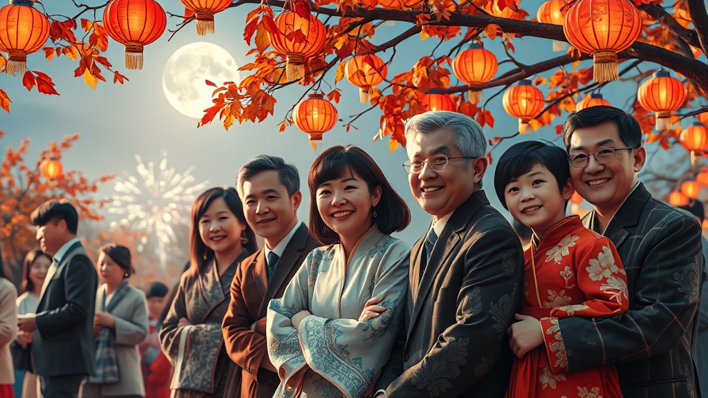 3040 공감대 형성: 추석 인사말에 담을 내용 (realistic 스타일)