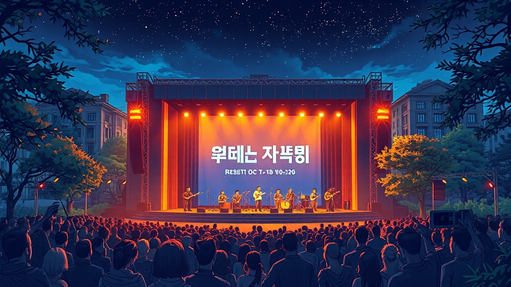 콘서트 정보 상세 안내 (illustration 스타일)