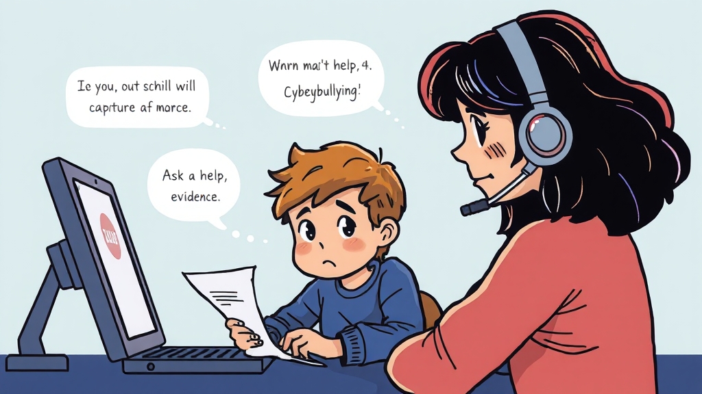 피해 시 대응 방법 (cartoon 스타일)