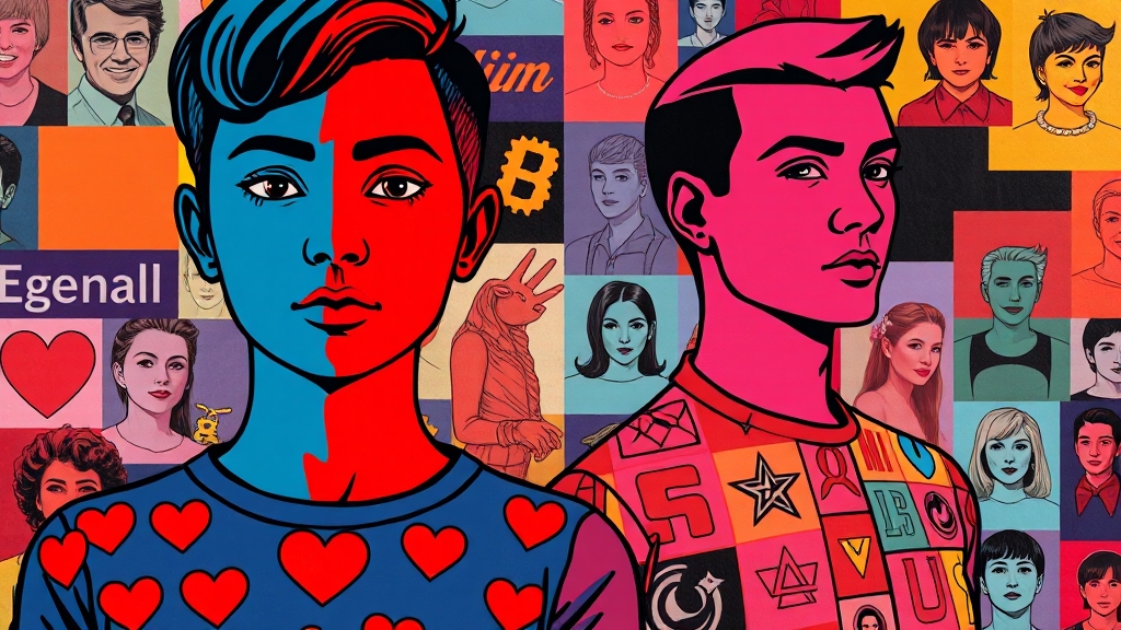 에겐남? 테토남? 뜻은? (popart 스타일)