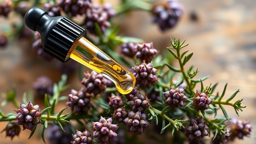 오레가노 오일 활용법 (realistic 스타일)