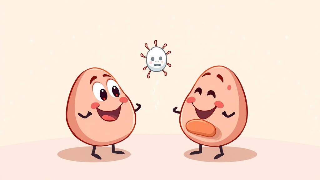 편도결석 치료 방법 (cartoon 스타일)