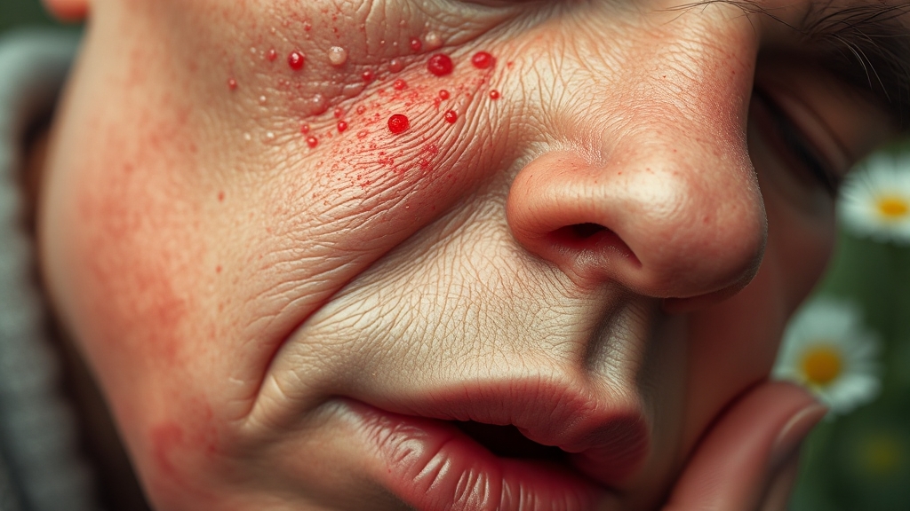 알레르기성 피부염이란? (realistic 스타일)