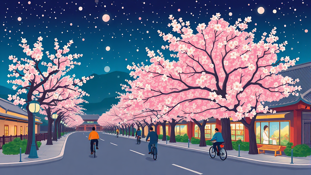 경주 벚꽃 여행 팁: 축제 정보와 즐길 거리 (cartoon 스타일)