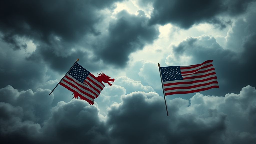 미중 무역 협상, 다시 난항 (realistic 스타일)