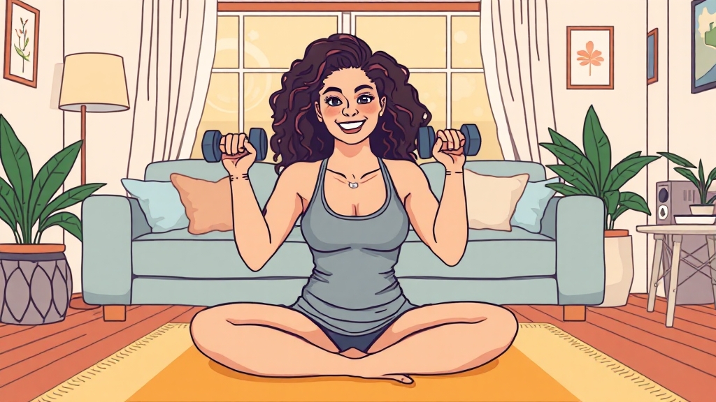 홈트, 왜 좋을까요? (illustration 스타일)