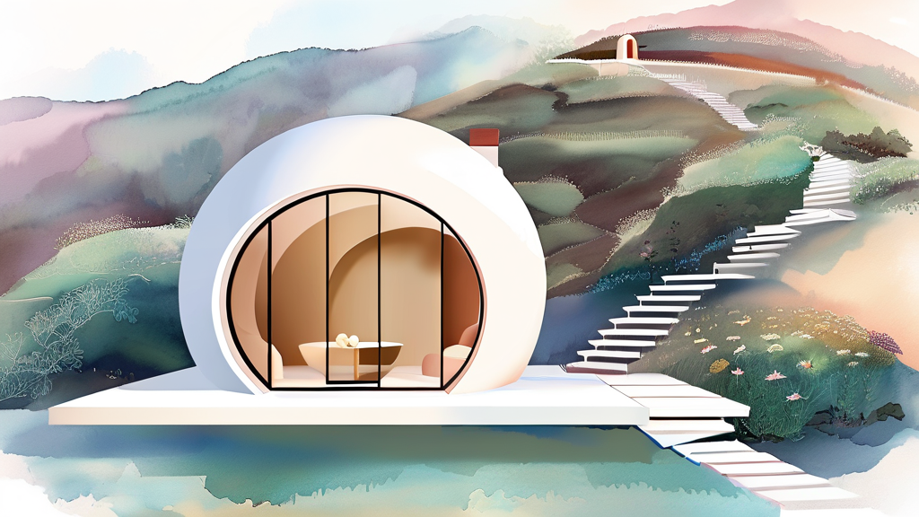 감천문화마을, 리틀프린스하우스 개관과 새로운 즐길 거리 (watercolor 스타일)