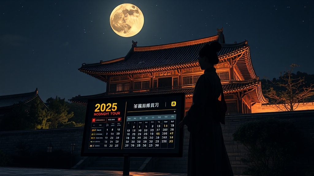 2025년 달빛기행 예매 방법 (realistic 스타일)