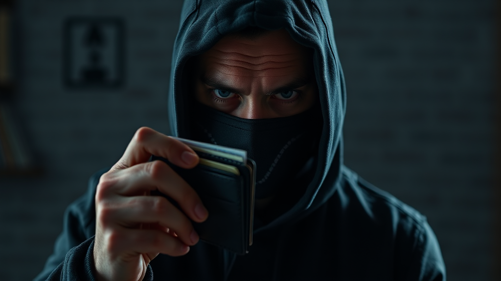 개인정보 도용 및 결제 수법 (realistic 스타일)