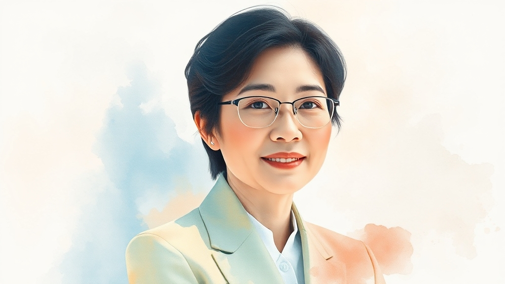 김현지 비서관은 누구인가? (watercolor 스타일)