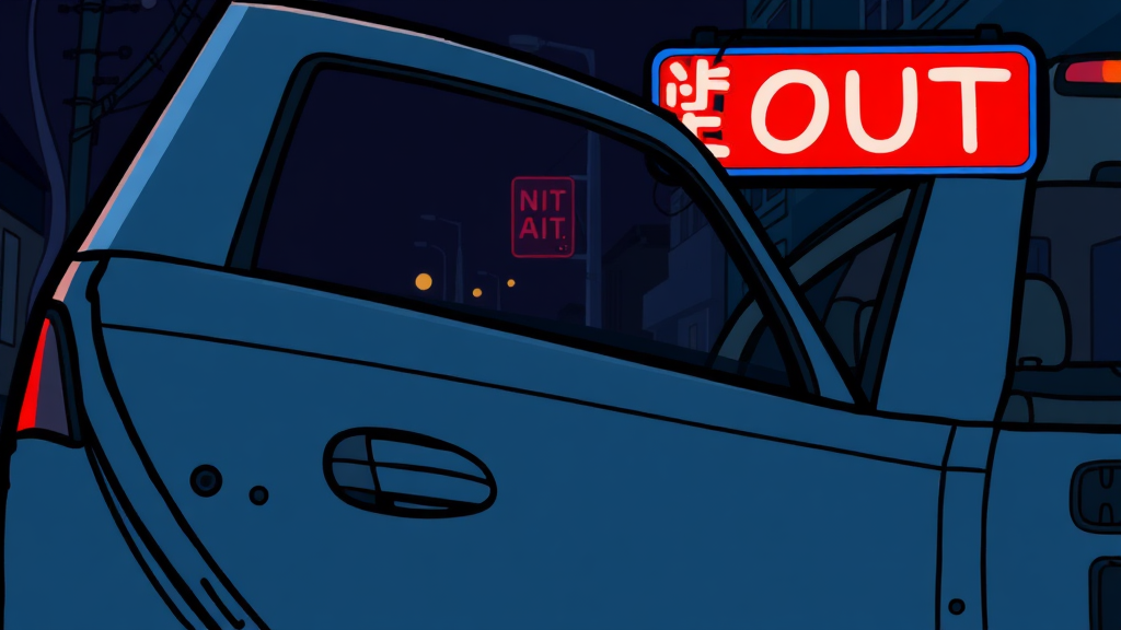 음주 및 약물운전 처벌 강화 (cartoon 스타일)