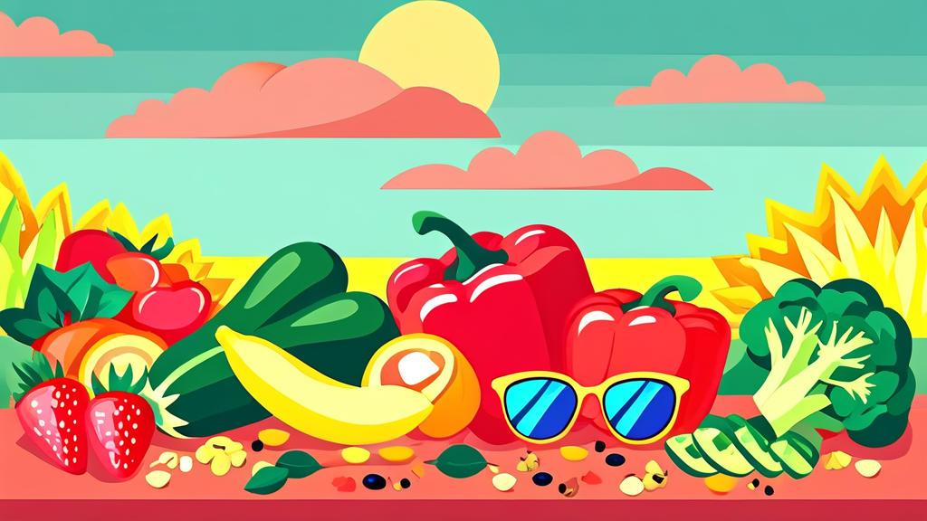 장기적인 시력 보존을 위한 건강 습관 (illustration 스타일)