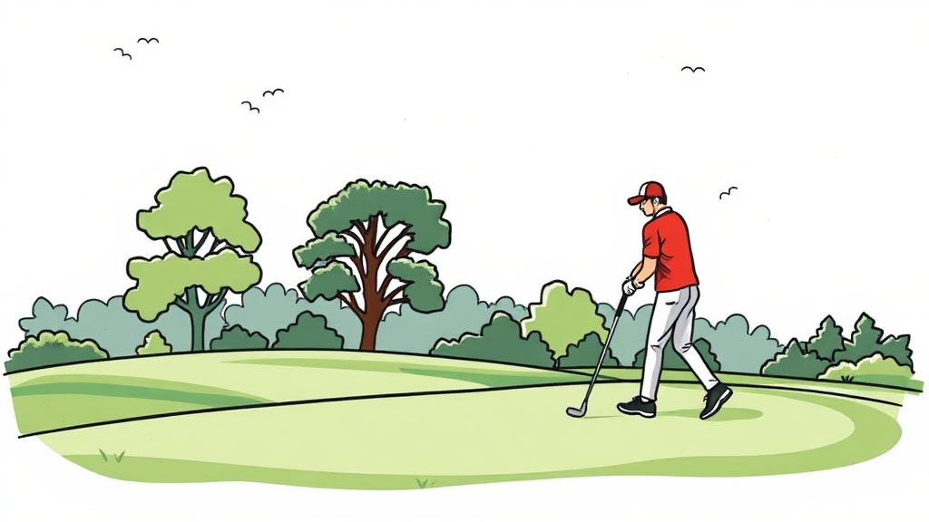 예약 후 파크골프장 이용 꿀팁 (illustration 스타일)