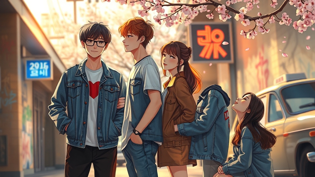 개성 넘치는 등장인물 (realistic 스타일)