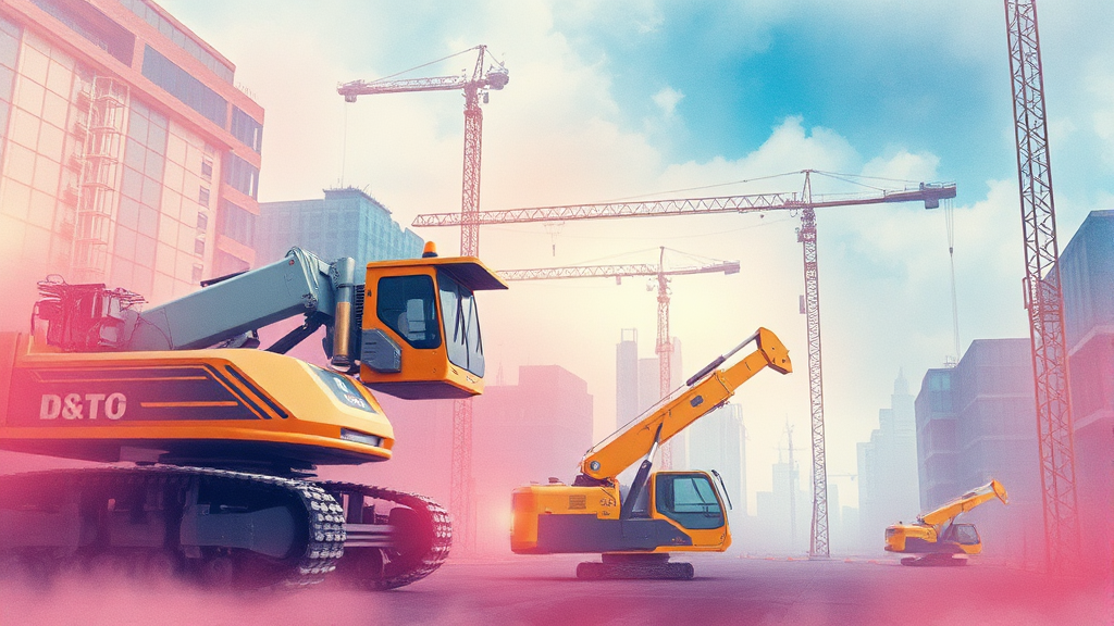 건설기계 광고 규제 완화 총정리 4 광고 허용 건설기계 종류 및 특징 (watercolor 스타일)