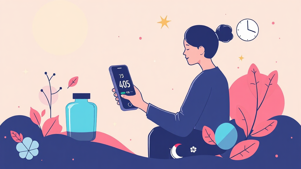 당뇨 치료, 혈당 관리 그 이상을 말해요 (illustration 스타일)