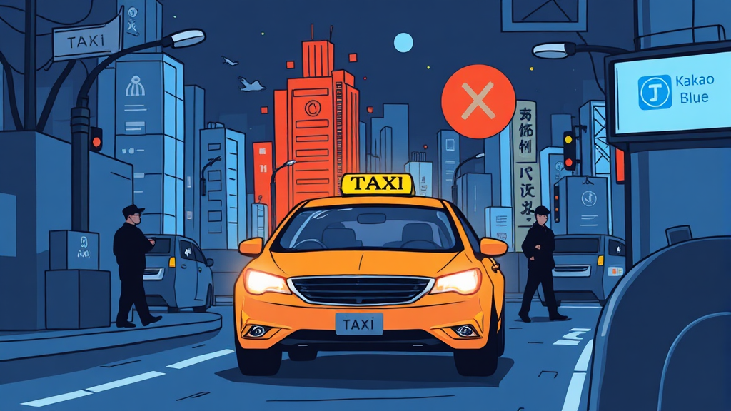 검찰 vs 카카오, 핵심 쟁점은? (illustration 스타일)