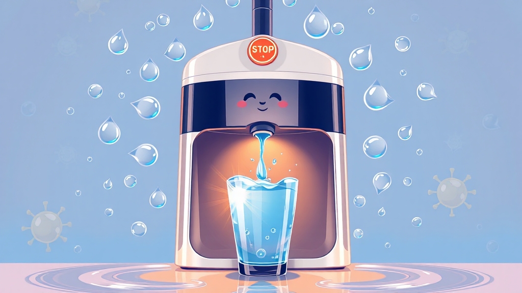 이제, 깨끗한 물을 즐기세요! (cartoon 스타일)