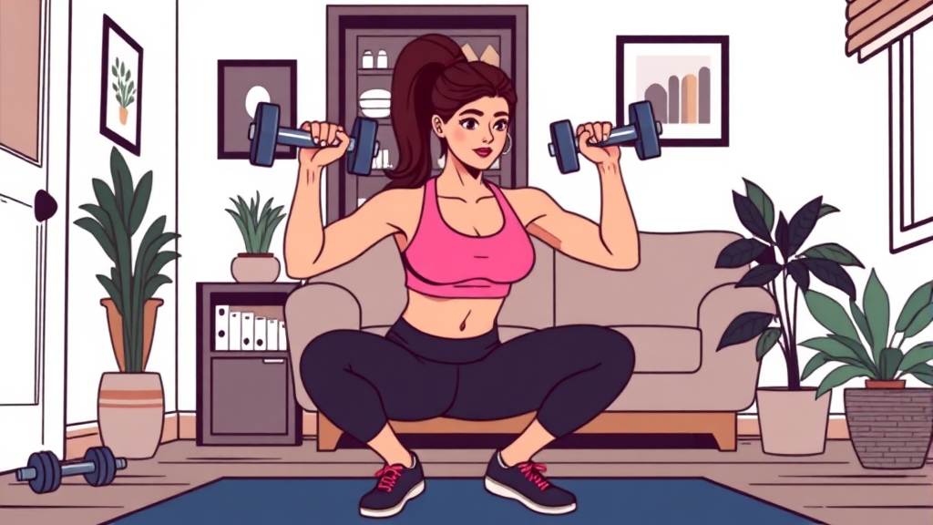 4주 홈트 프로그램, 뭐가 특별할까요? (illustration 스타일)