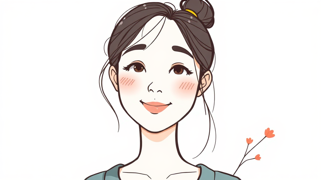 두부상, 호감 가는 인상을 만드는 비결 (illustration 스타일)