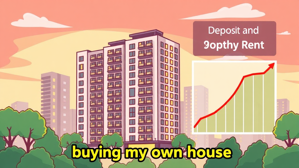 임대료 및 보증금 (cartoon 스타일)