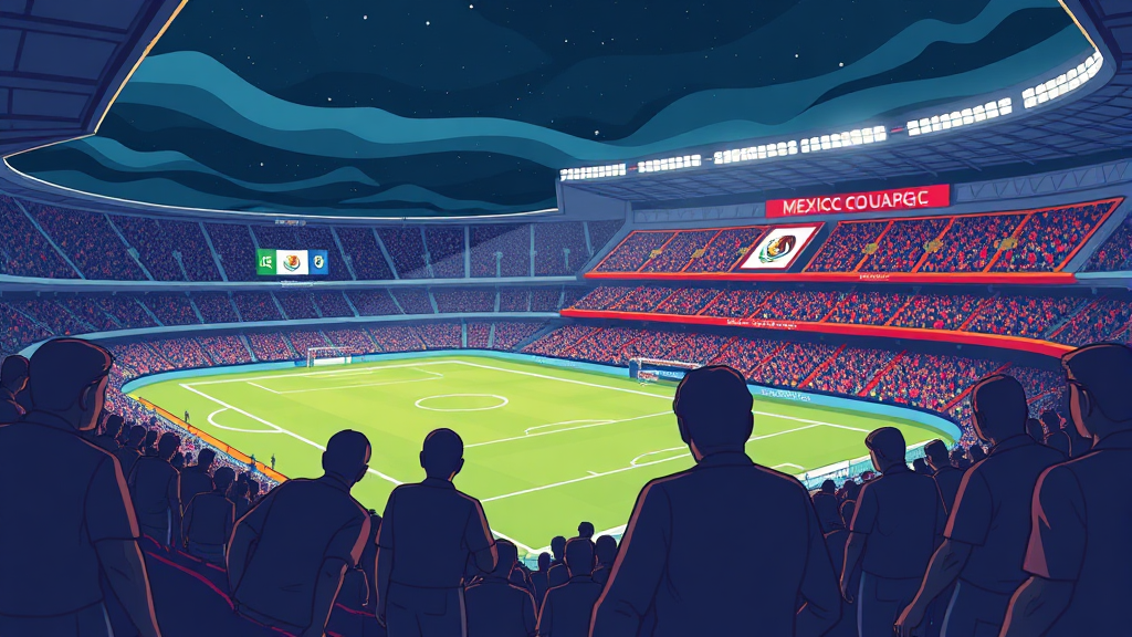 국제 사회, 우려의 목소리 (cartoon 스타일)