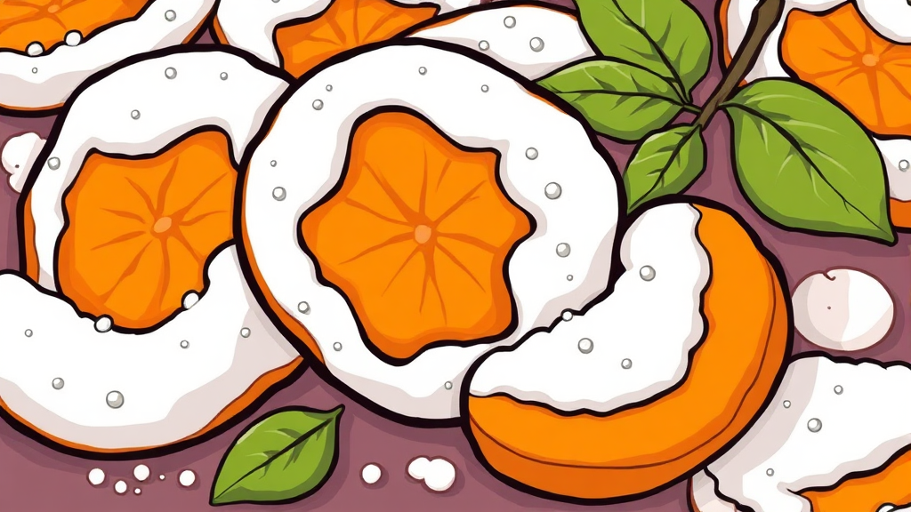 맛있는 곶감 고르는 법과 보관 팁 (cartoon 스타일)