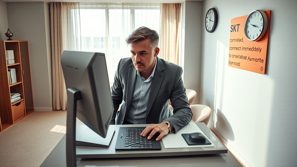 빠른 상담원 연결 팁 (realistic 스타일)