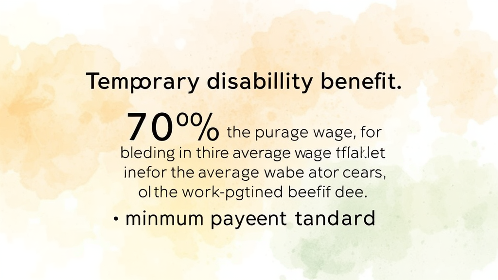 휴업급여 산정 방식과 지급액 (watercolor 스타일)
