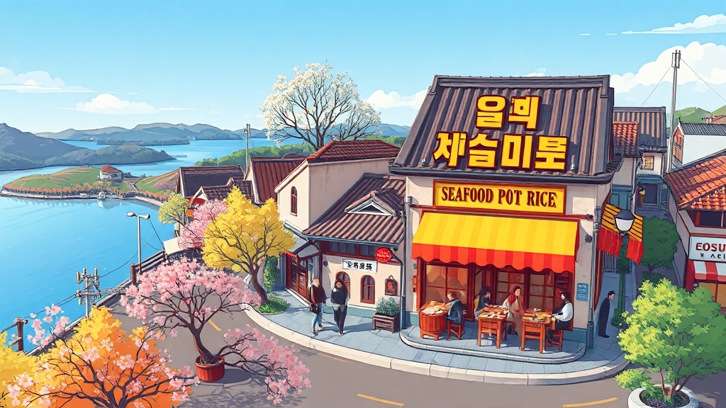 주변 여행 코스 (cartoon 스타일)