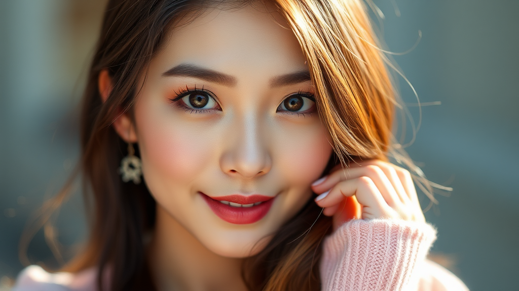 K-뷰티 세계화 기여 및 영향력 (realistic 스타일)