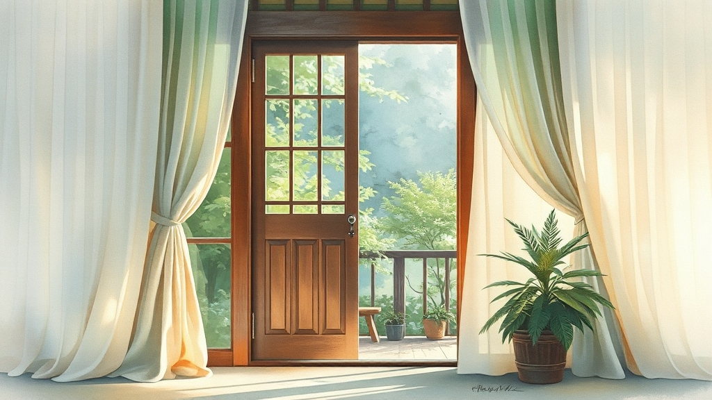 대구, 왜 주름방충망이 필요할까요? (watercolor 스타일)