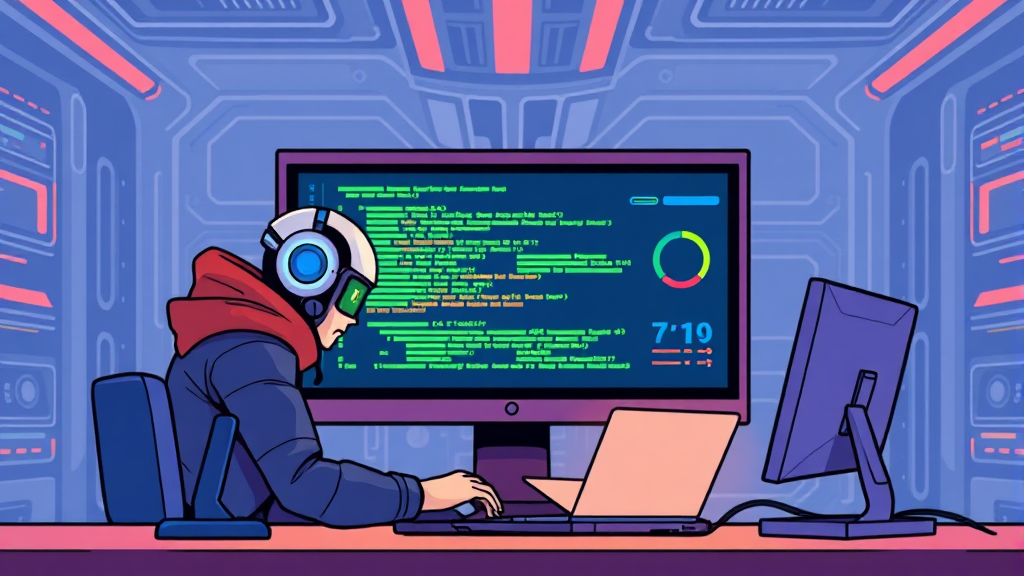 AI 네이티브 개발 플랫폼과 슈퍼컴퓨팅 (cartoon 스타일)