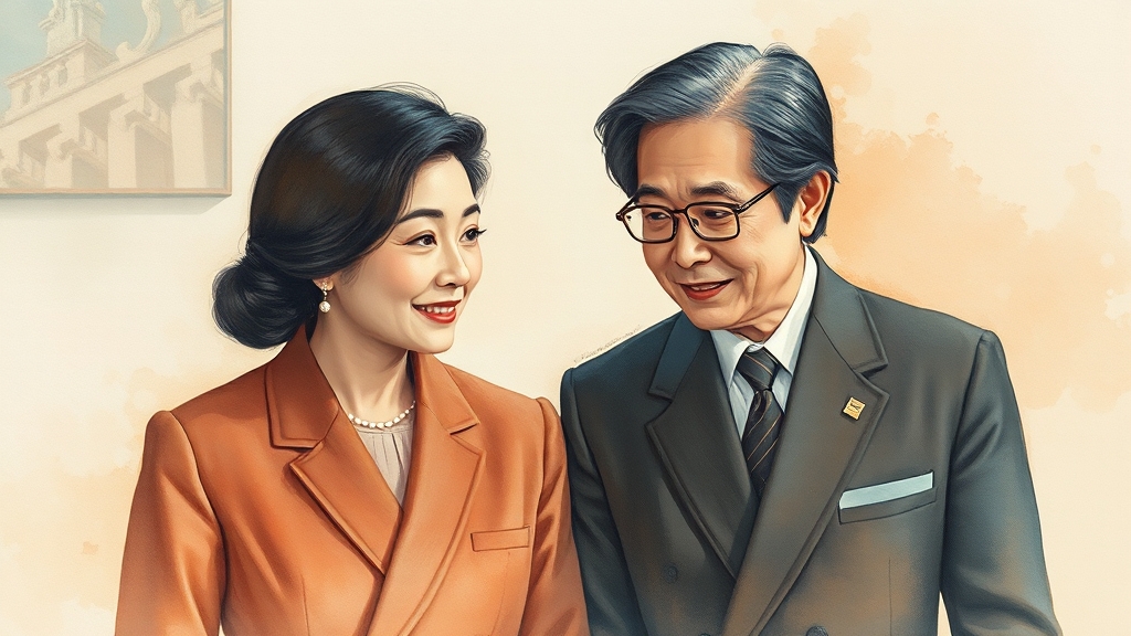 김현지 비서관 주요 역할 (watercolor 스타일)