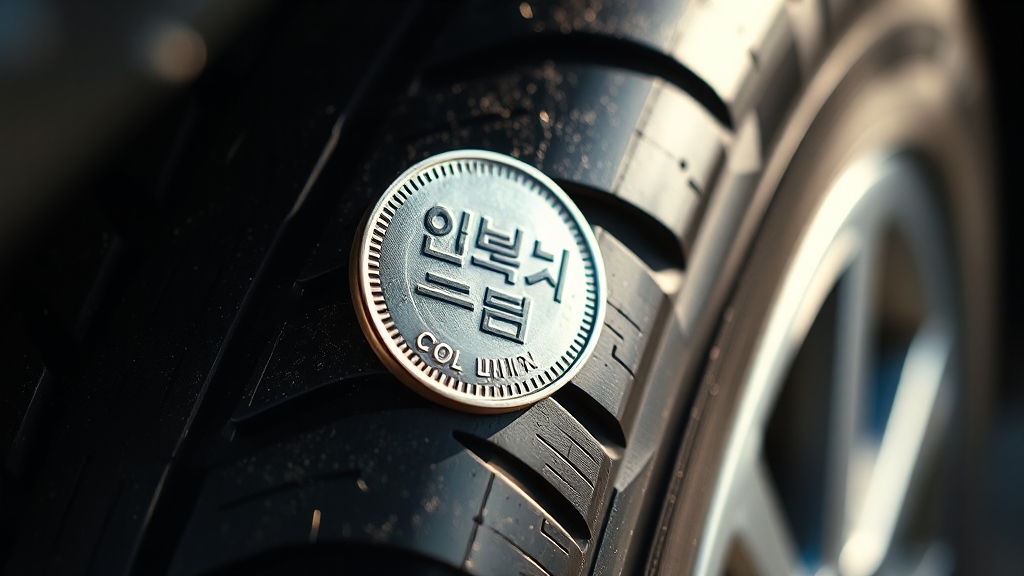 타이어 마모, 자가 점검 가이드 (realistic 스타일)